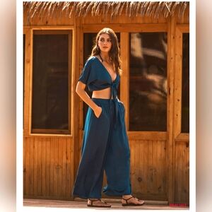 Extra Wide Leg Satin Pants